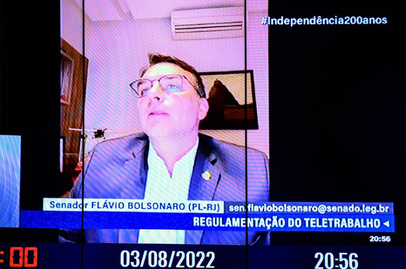 Relator, Flávio Bolsonaro manteve o texto aprovado na Câmara - Jefferson Rudy/Agência Senado
