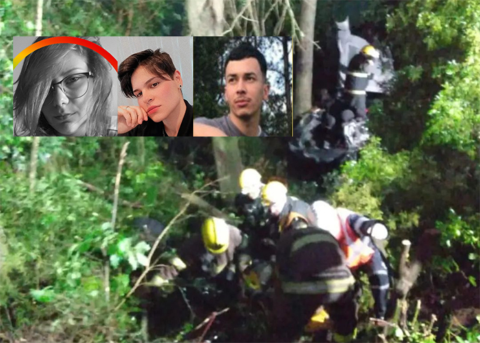 Joicinara, Dainara e Diulio César perderam a vida no acidente - Foto: Corpo de Bombeiros/Divulgação