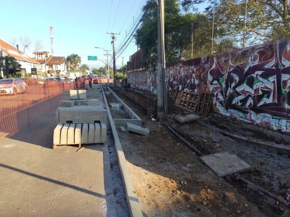 O bloqueio ocorre devido as obras de revitalização da Via Gastronômica. Crédito: Divulgação/Assessoria de Comunicação da Prefeitura