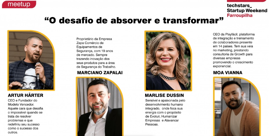 Startup Weekend e o Integra Farroupilha promovem Meetup “O desafio de absorver e transformar”