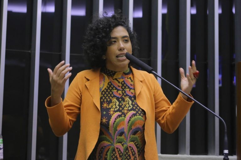 A autora da proposta, deputada Talíria Petrone - (Foto: Paulo Sérgio/Câmara dos Deputados)