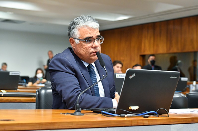 Eduardo Girão é o autor do requerimento de audiência pública sobre os inquéritos contra fake news e atos antidemocráticos - Waldemir Barreto/Agência Senado