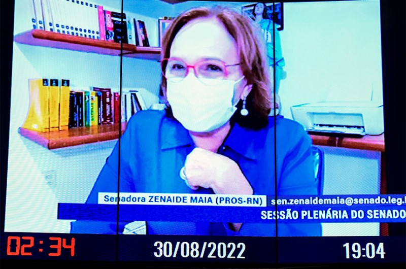 Zenaide Maia lembrou que o presidente Jair Bolsonaro já tinha vetado essas leis e que os seus vetos foram derrubados pelo Congresso, - Jefferson Rudy/Agência Senado