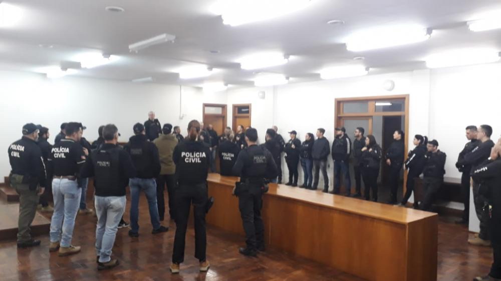 A ação ocorreu na manhã desta terça-feira, 13, com a participação de 72 agentes. Crédito: Polícia Civil/ Divulgação