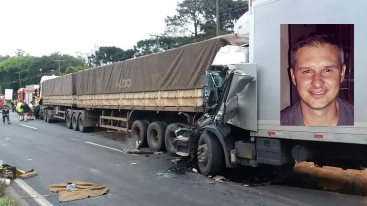 Cleiber Spada tinha 38 anos e trabalhava na Spada Comércio de Transportes e Logística - Foto: PRF/Divulgação
