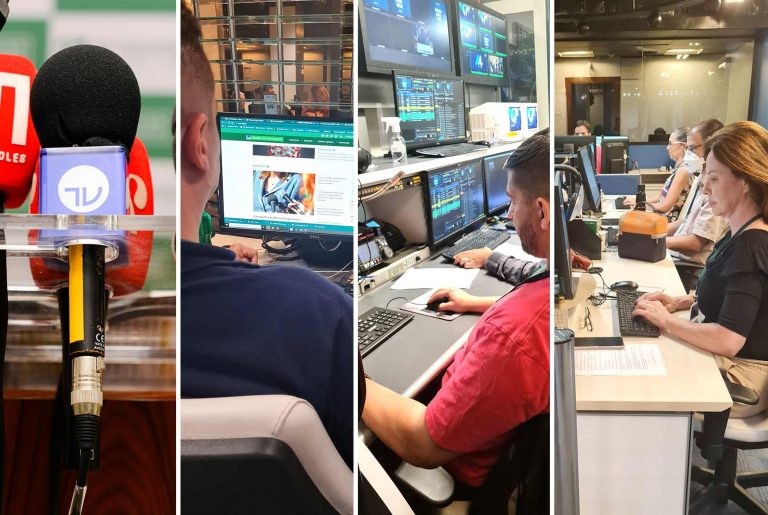 Profissionais de comunicação da Câmara se preparam para a cobertura da eleição - (Foto: Agência Câmara)