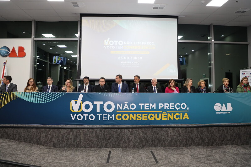 O evento de lançamento da campanha ocorreu na última sexta-feira, 23. Crédito: Divulgação/Filipe Rossau e Lucas Pfeuffer/OAB/RS