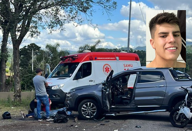 Acidente entre motocicleta e caminhonete deixa um morto na ERS 129