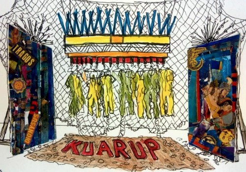 Desenho da década de 70, relacionado ao espetáculo 