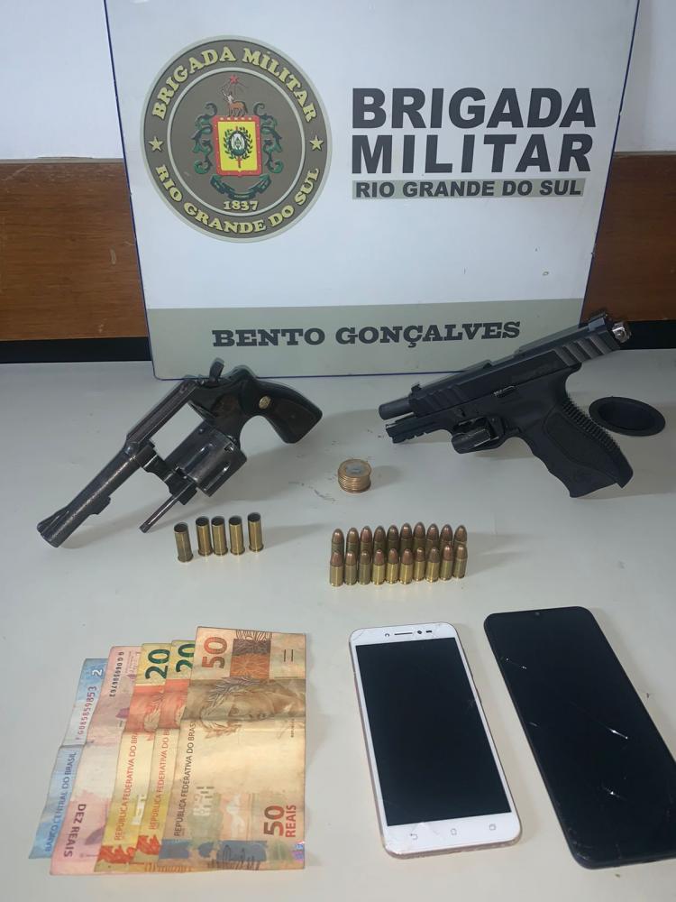 Tiroteio no bairro Zatt termina com três presos em Bento Gonçalves