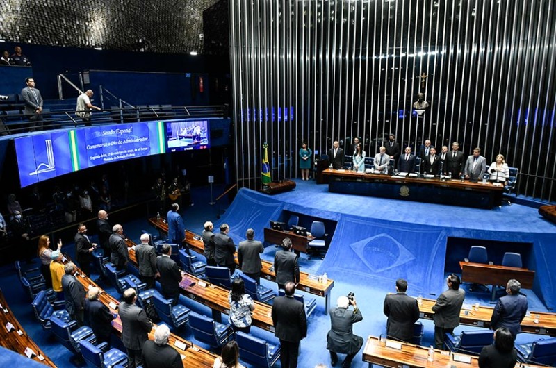 Sessão especial no Plenário prestou homenagem ao Dia do Administrador, celebrado em 9 de setembro - Waldemir Barreto/Agência Senado