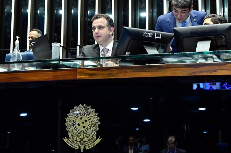 Pacheco comanda a sessão do dia 25 - Waldemir Barreto/Agência Senado