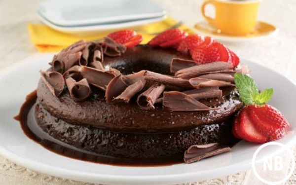 Bolo pudim de chocolate, você vai amar