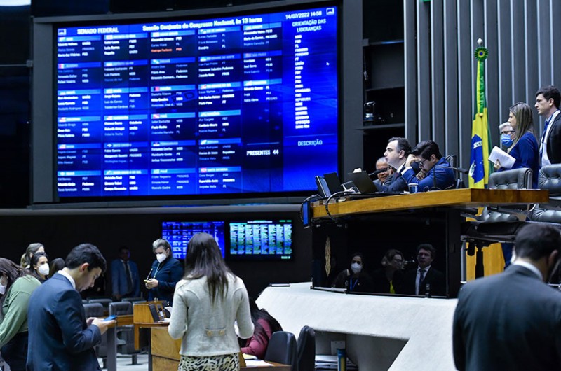 Rodrigo Pacheco preside sessão do Congresso para exame de vetos - Valdemir Barreto/Agência Senado