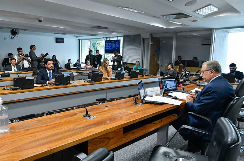 Izalci Lucas (D) predide os trabalhos da comissão - Waldemir Barreto/Agência Senado