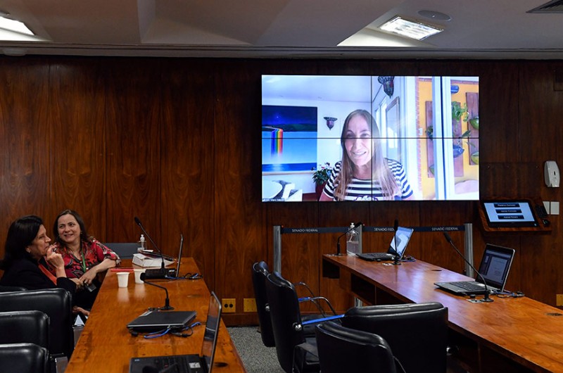 Mara Gabrilli participa remotamente da reunião da CMMIR - Roque de Sá/Agência Senado