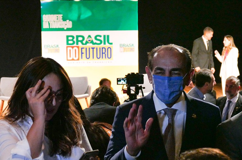 Marcelo Castro durante solenidade no CCBB, em Brasília, onde trabalha a equipe de transição de governo - Roque de Sá/Agência Senado
