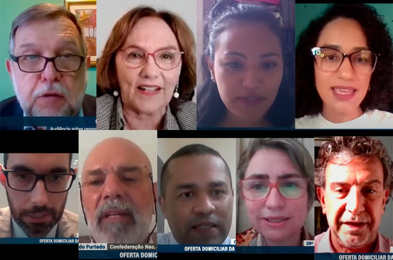 A audiência foi realizada de forma interativa, com a participação de cidadãos por meio do portal e-Cidadania