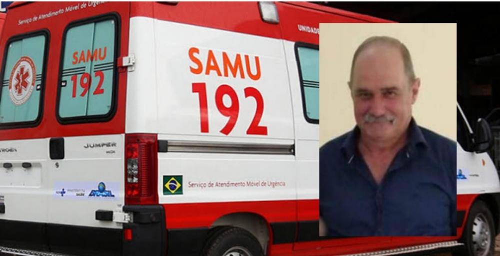 A esposa da vítima, Mariberto Antônio Menegotto, de 58 anos, foi quem chamou o socorro. Crédito: Redes sociais 