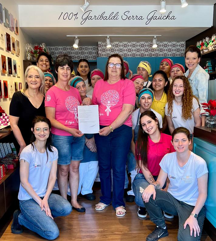 A empresa repassou R$ 7.522 para a Liga de Combate ao Câncer de Garibaldi. Crédito: Divulgação/Devorata 