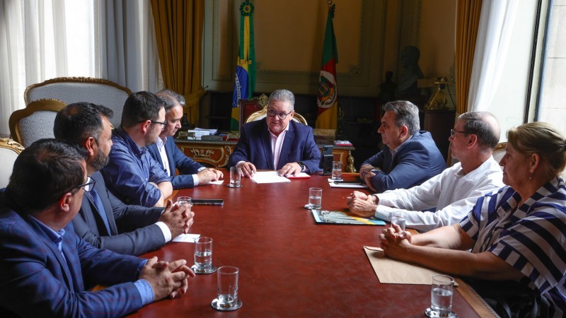 No encontro, Ranolfo destacou o momento do Estado que permite investimento em infraestrutura e logística -Foto: Itamar Aguiar / Palácio Piratini