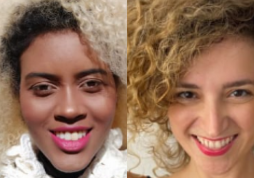 Mirian Almeida (esq.) Patricia Borin (dir.) são as atrizes responsáveis pela oficina 