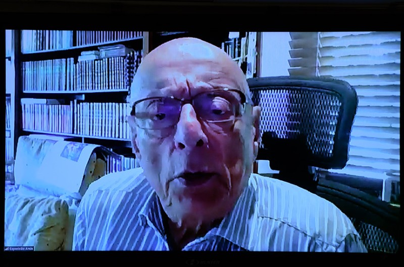 Esperidião Amin, relator do PL 4.031/2021, participou da reunião da CAE de forma remota - Edilson Rodrigues/Agência Senado