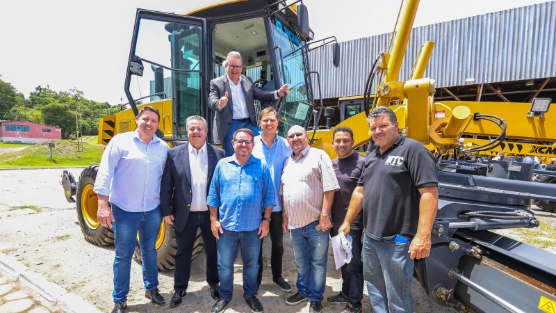 Governador Ranolfo e secretário Lopes participaram da solenidade no Parque Assis Brasil -Foto: Grégori Bertó / Palácio Piratini