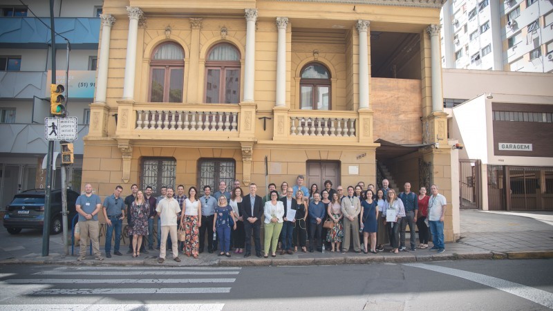 Fundação passará a atuar na rua Duque de Caxias, em prédio no centro da capital -Foto: Rodrigo Ziebell / Palácio Piratini
