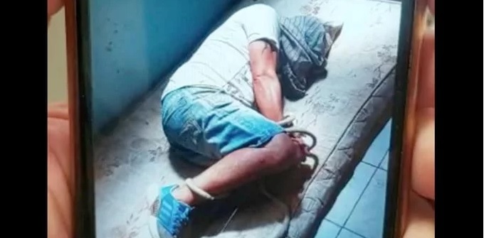 Foto foi montada para convencer o pagamento de R$ 20 mil pelo resgate. Crédito: PC / Divulgação / CP.