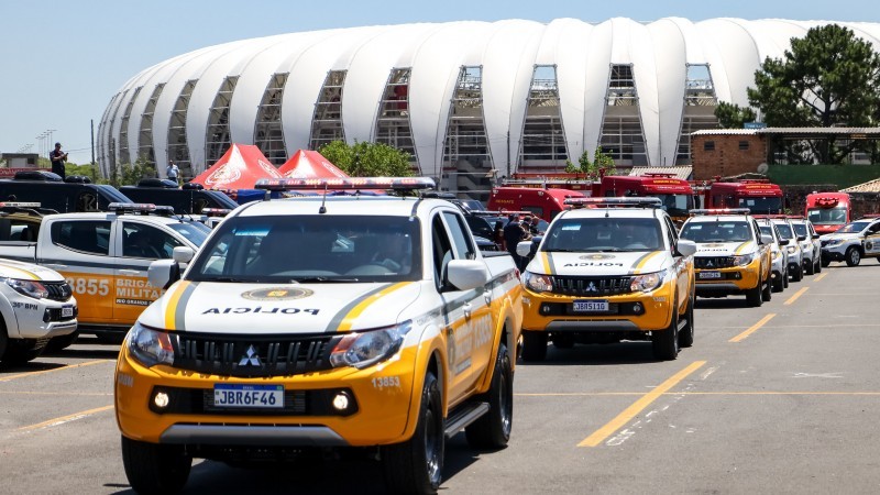 Brigada Militar recebeu, entre outros modelos, 23 caminhonetes e 87 SUVs -Foto: Gustavo Mansur / Palácio Piratini