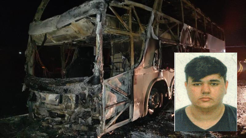 Eduardo Maciel tinha apenas 18 anos e foi a vítima fatal no acidente - Foto: Arzélio Strassburger/Bombeiros Voluntários de Candelária/Divulgação