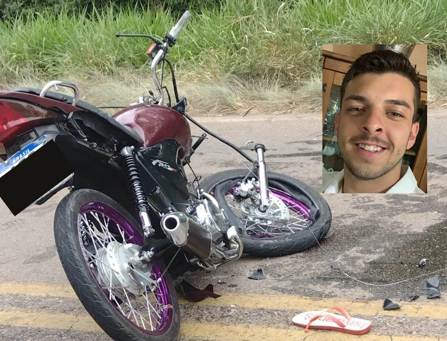 Pedro Santos (foto menor) tinha 24 anos e foi a vítima fatal no acidente ocorrido no interior de Cachoeira do Sul