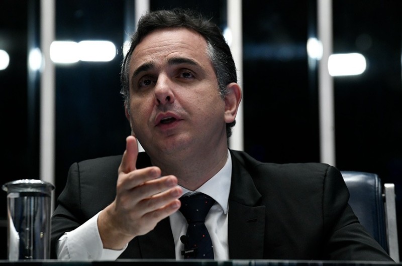 "O Brasil quer paz para seguir em frente e se tornar o país que todos nós desejamos", afirmou Rodrigo Pacheco - Roque de Sá/Agência Senado