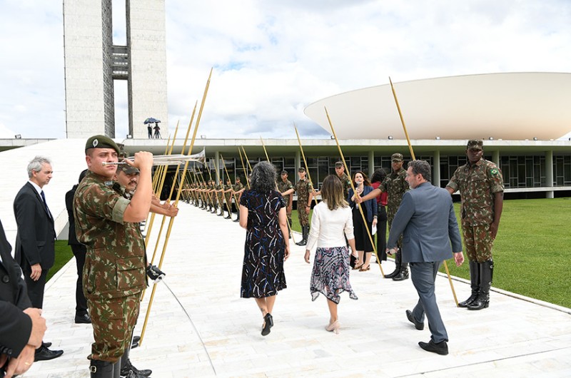 As esposas de Lula e Alckmin, Rosângela da Silva e Lu Alckmin, devem subir a rampa na frente dos maridos e não atrás, como de costume - Geraldo Magela/Agência Senado