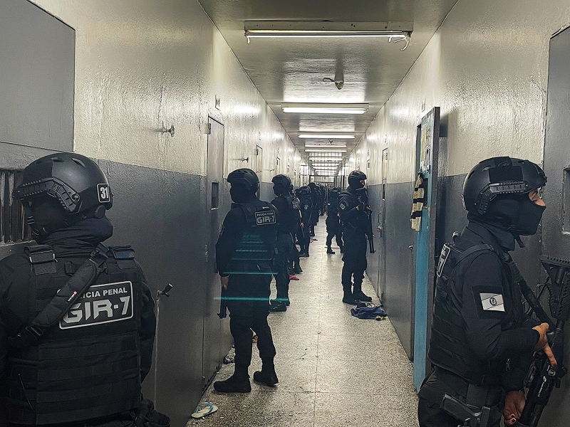 Ação nas celas do presídio ocorreu nas primeiras horas da manhã desta terça-feira - Foto: Susepe/Divulgação
