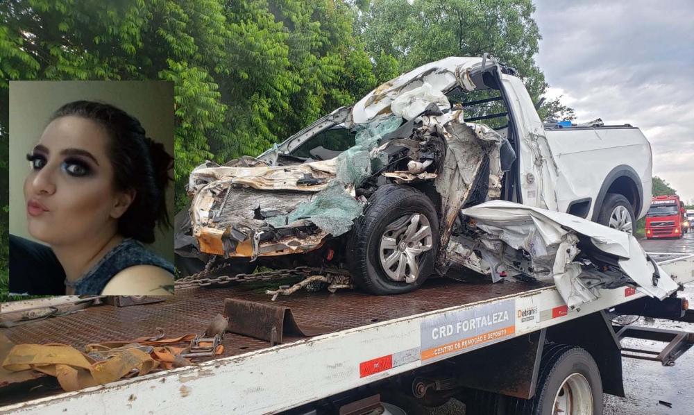 Marlova Argenta tinha 23 anos e foi a vítima fatal no acidente - Foto: PRF/Divulgação