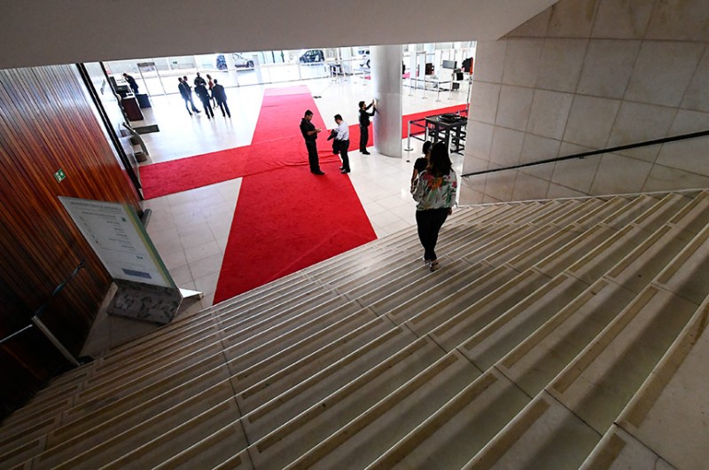 Proteção aos acessos da Casa está reforçada desde segunda-feira (26) até o dia da posse - Marcos Oliveira/Agência Senado