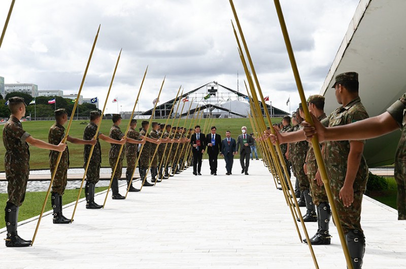 Servidores simularam cada etapa da cerimônia que vai ocorrer no Congresso dia 1º de janeiro - Marcos Oliveira/Agência Senado