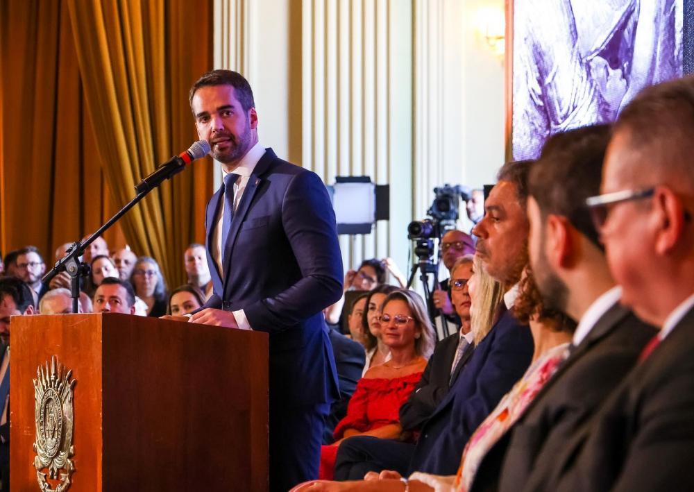 Governador Eduardo Leite ainda tem dois secretários para nomear e fechar o primeiro escalção do governo - Foto: Palácio Piratini/Divulgação