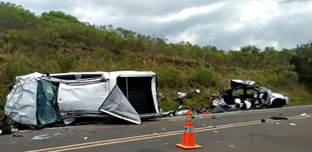 Avó e netos morrem em grave acidente na fronteira oeste do Estado