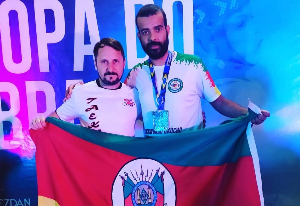 Leandro foi o primeiro aluno do mestre Volnei Zago em Bento Gonçalves / Foto: Leandro Pereira/Arquivo Pessoal