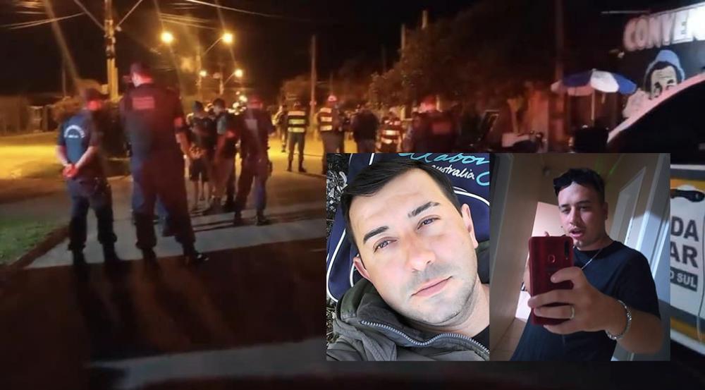 Ricardo e Leonardo foram alvejados com vários tiros em frente à loja de conveniência - Foto: Divulgação