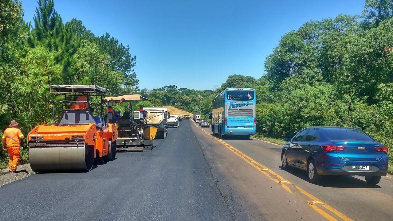 Na ERS-135, haverá obras de sinalização do quilômetro 58 ao 63, entre Getúlio Vargas e Erechim -Foto: Raphael Nunes/Ascom EGR