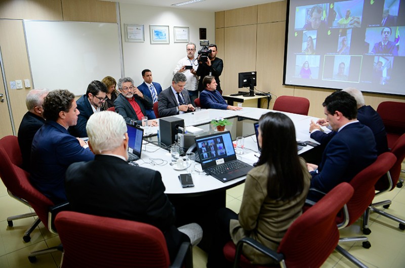 Líderes do Senado se reuniram para traçar diretrizes um dia após o atentado contra os Três Poderes - Pedro França/Agência Senado