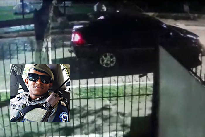 Soldado Lucas Lima (foto menor) trabalhava de motorista de aplicativo para complementar sua renda - Foto: Divulgação