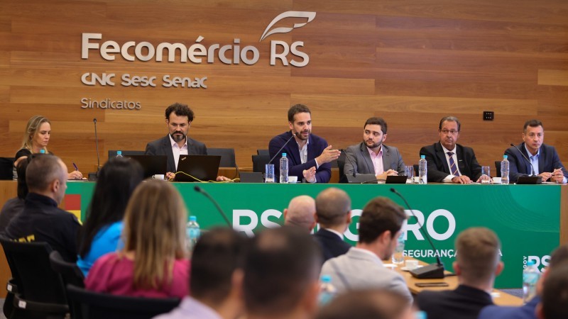 Leite reafirmou o compromisso da gestão com a manutenção e qualificação do RS Seguro -Foto: Itamar Aguiar/Palácio Piratini