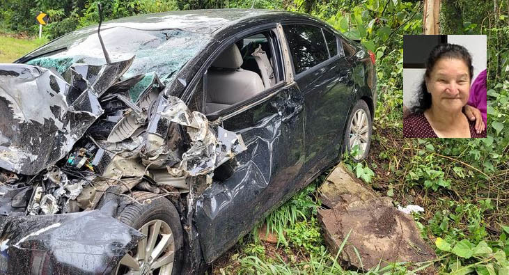 Terezinha Stella tinha 77 anos e veio para Bento Gonaçlves visitar familiares junto com o filho - Foto: Rádio Difusora/Divulgação