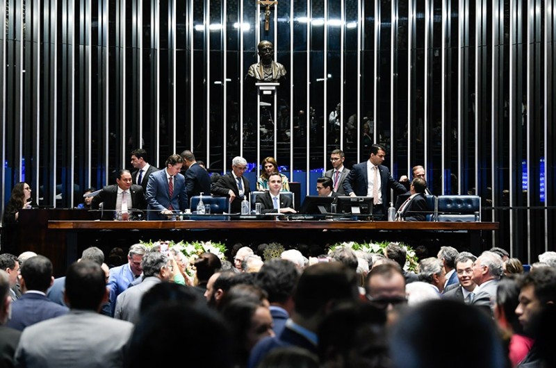 Rodrigo Pacheco se reelegeu com 49 votos e convocou reunião para eleição dos novos membros da Comissão Diretora do Senado para as 10h - Roque de Sá/Agência Senado