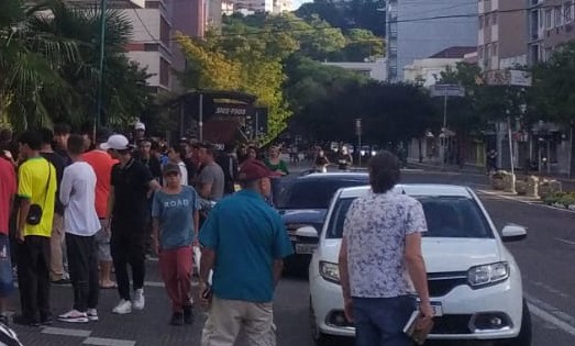 Área central de Bento teve dois dias seguidos de brigas envolvendo adolescentes - Foto: Divulgação